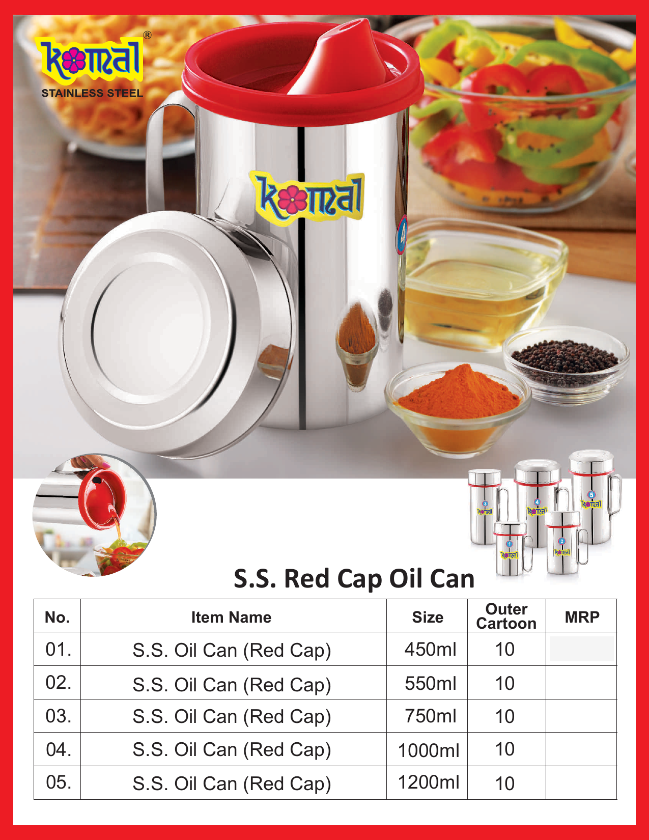 Oil Cans & Dispensers