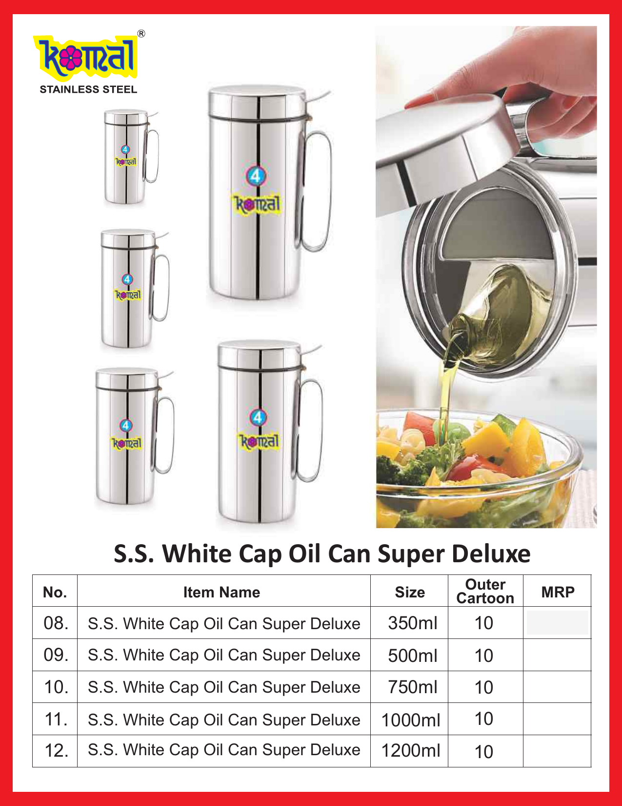 S.S. White Cap Oil Can Super Deluxe