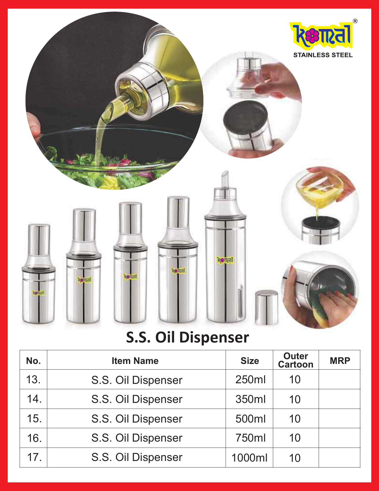 S.S. Oil Dispenser