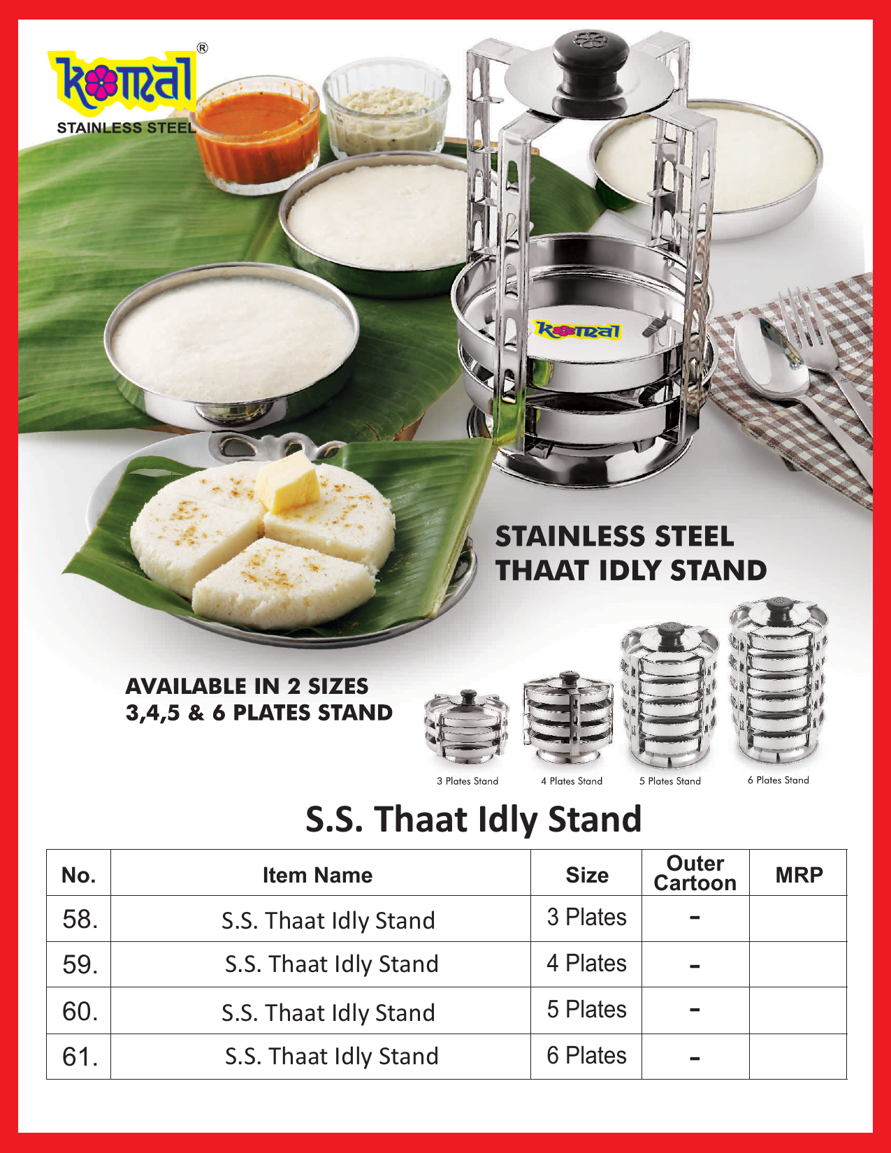 S.S. Thaat Idly Stand