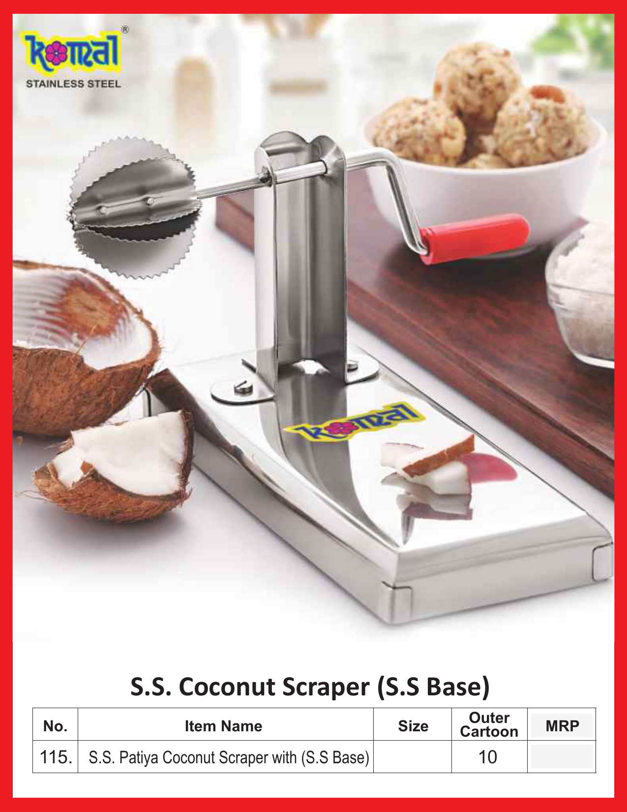 S.S. Coconut Scraper